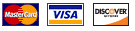 Credit cards: MasterCard, Visa, Discover